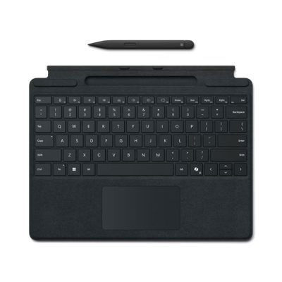 surfaace pro keyboard black with slim pen