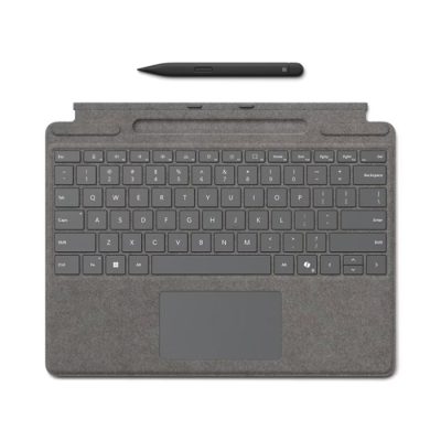 surface Pro keyboard platinum with slim pen
