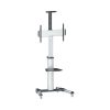 Aluminum Height-Adjustable Multimedia TV Cart