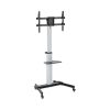 Aluminum Height-Adjustable Multimedia TV Cart